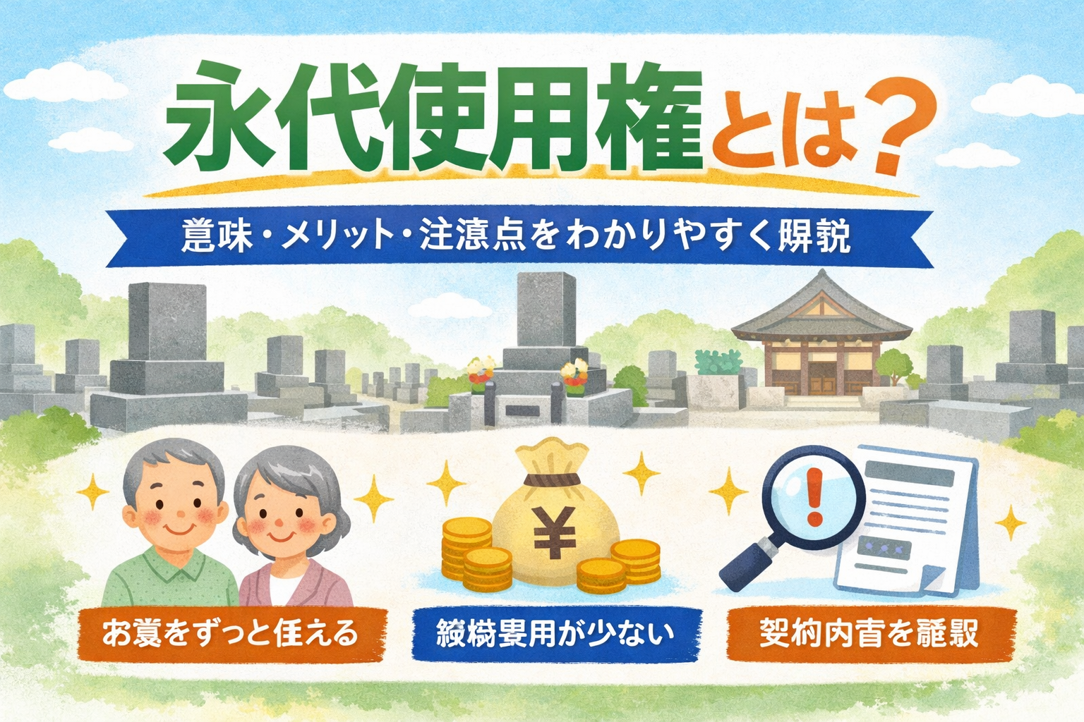 永代使用権とは？意味・メリット・注意点をわかりやすく解説 | 永代 